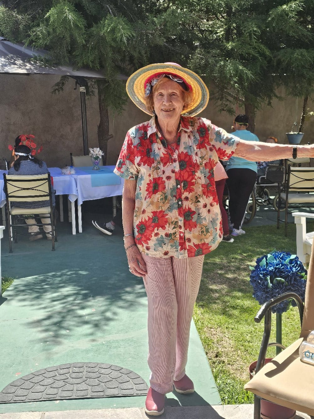 Residente disfrutando